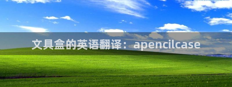 龙八国际手机登录首页：文具盒的英语翻译：