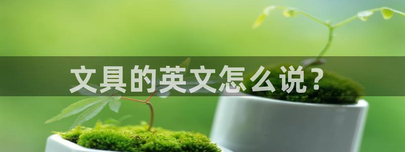 龙八国际棋牌有挂吗：文具的英文怎么说？