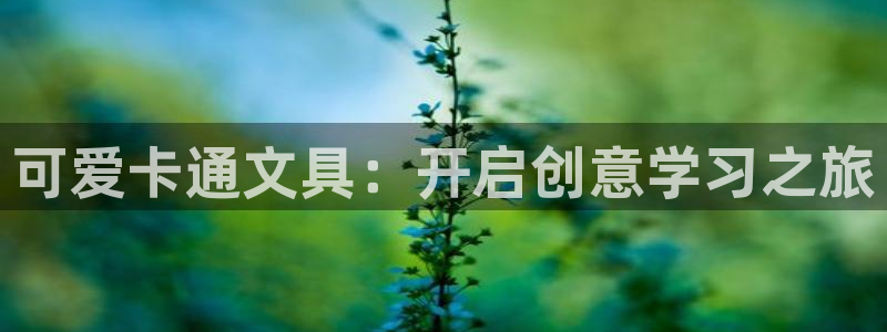 龙八国际娱乐充值：可爱卡通文具：开启创意