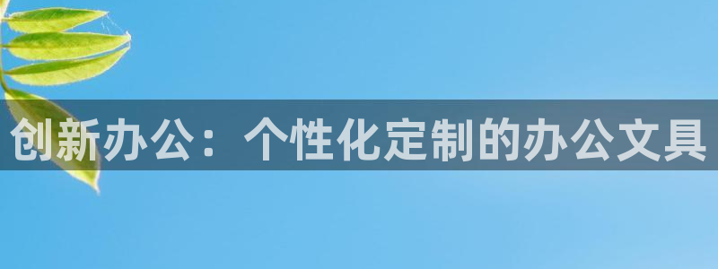 龙八国际登官网：创新办公：个性化定制的办