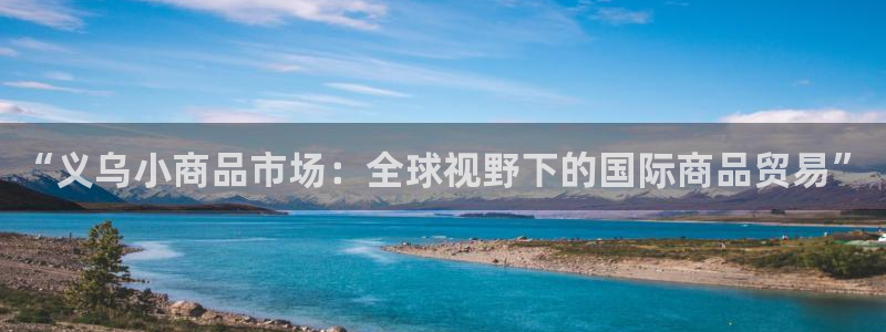 龙八国际：“义乌小商品市场：全球视野下的