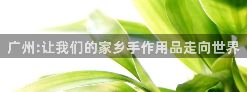 龙八国际官方网：广州:让我们的家乡手作用